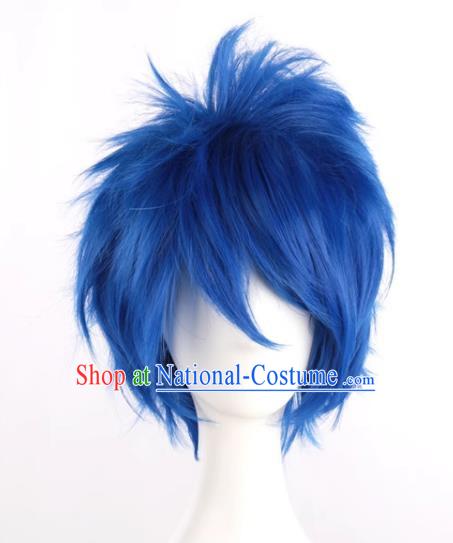 Big Brother Kaito Hajime Sapphire Blue Sky High Reversed Cosplay Anime Wig