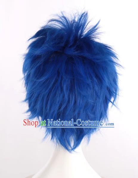 Big Brother Kaito Hajime Sapphire Blue Sky High Reversed Cosplay Anime Wig