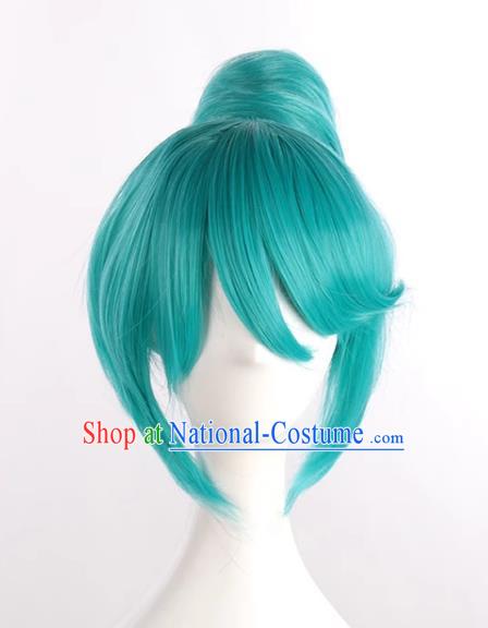 Hatsune Diva Project White Wedding Dress Cinderella Version One Piece Hair Bag Cos Anime Wig