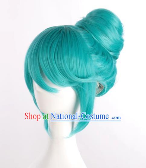 Hatsune Diva Project White Wedding Dress Cinderella Edition One Piece Hair Bag Cos Anime Wig