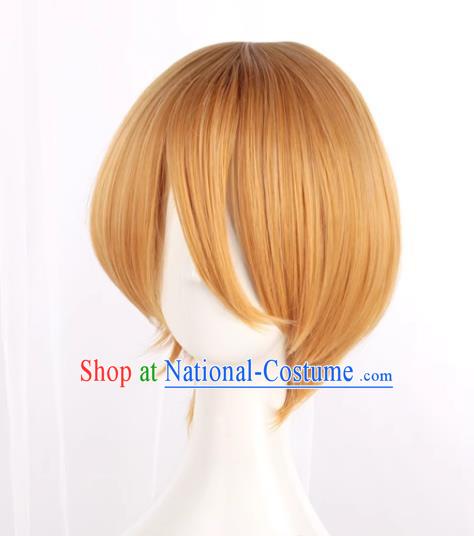 Kise Ryota COS Anime Wig Yellow Short Straight Hair Men s Short Hair Cosplay Wig