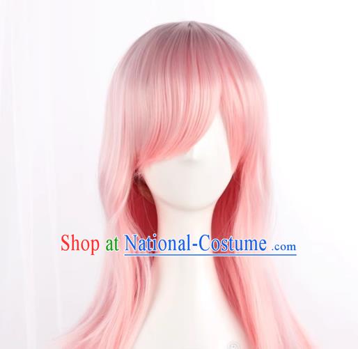 Super Sonic Cos Wig Super Sonico Mixed Pink Girl Anime Fake Hair