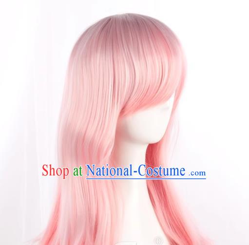 Super Sonico Cos Wig Super Sonico Mixed Pink Girl Anime Fake Hair