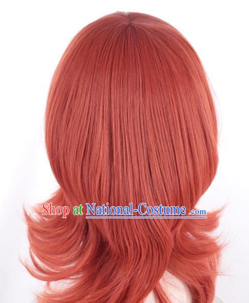 Love Live Nishikino Maki Slightly Curly Hair Mixed With Watermelon Red Cosplay Wig