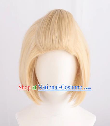 Tokyo Swastika Avengers Sano Manjiro Light Blond Big Back Curly Short Hair Cos Wig