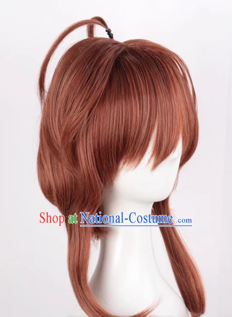 Card Captor Sakura Variety Sakura Kinomoto Sakura Mixed Brown Cos Anime High Temperature Silk Wig