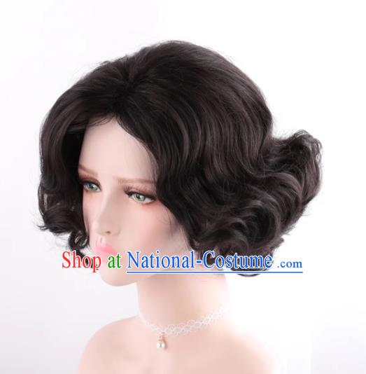 Retro Short Curly Republic Of China Old Shanghai Style Cos Wig