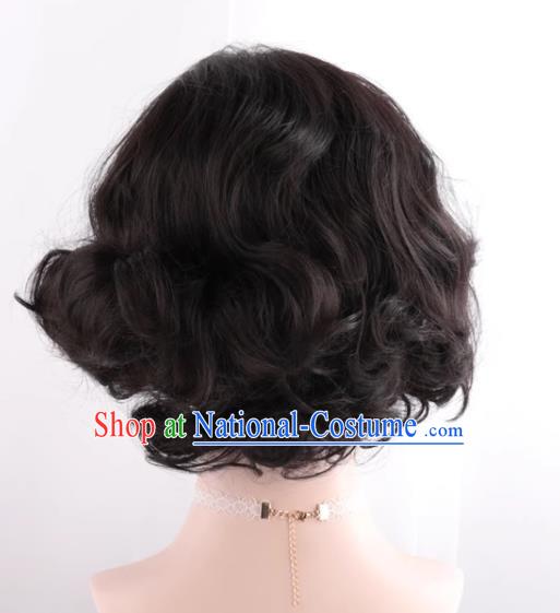 Retro Short Curly Republic Of China Old Shanghai Style Cos Wig