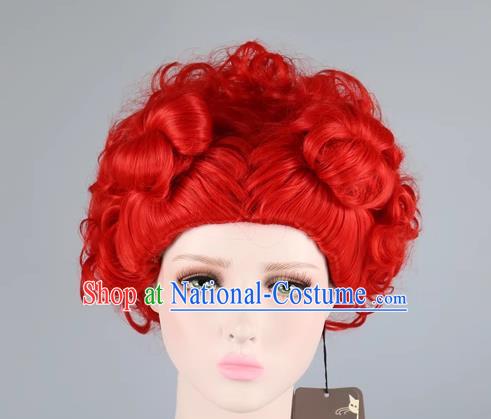 Red Queen Cosplay Anime Wig