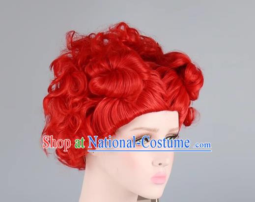 Red Queen Cosplay Anime Wig