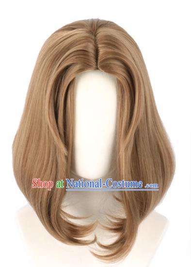 The Fifth Identity Supervisor Madam Red Skin Blood Banquet Mixed Brown Animation Cosplay Wig