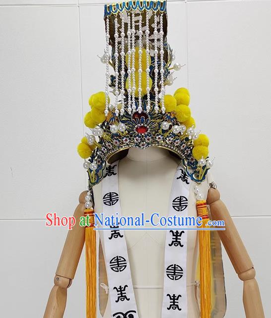 Opera Emperor Hat Ancient Costume Film And Television Shaoxing Opera Huangmei Opera Costume Imperial Crown Dragon Robe Accessories