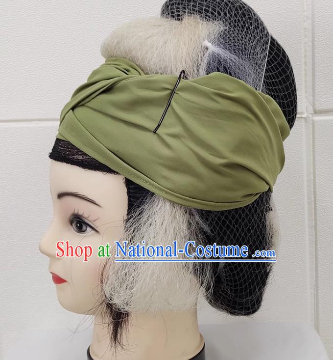 Drama Lao Dan Headgear Costumes Yue Opera Huangmei Opera Costumes Fujian Opera Gezi Opera Kudan Tsing Yi Headgear