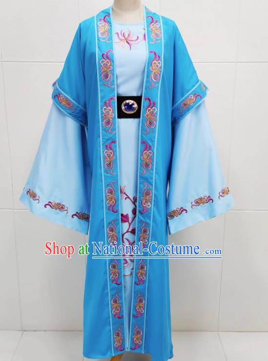 Blue Drama Costumes Ancient Costumes Local Ethnic Operas Yue Opera Huangmei Opera Costumes Desert Prince Pair Wearing Niche Vests