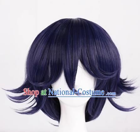 New Danganronpa V3 Ouma Kokichi Black And Purple Gradient Color Style Reversed Cos Wig