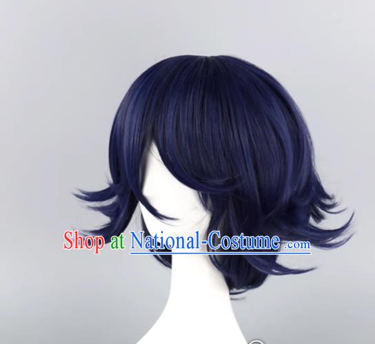 New Danganronpa V3 Ouma Kokichi Black And Purple Gradient Color Style Reversed Cos Wig