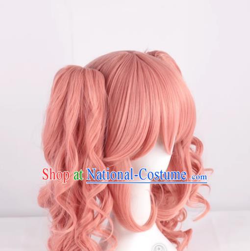 Tamamo Mae FGO Tamamo Cat Fate Double Ponytail JK Uniform Cosplay Wig