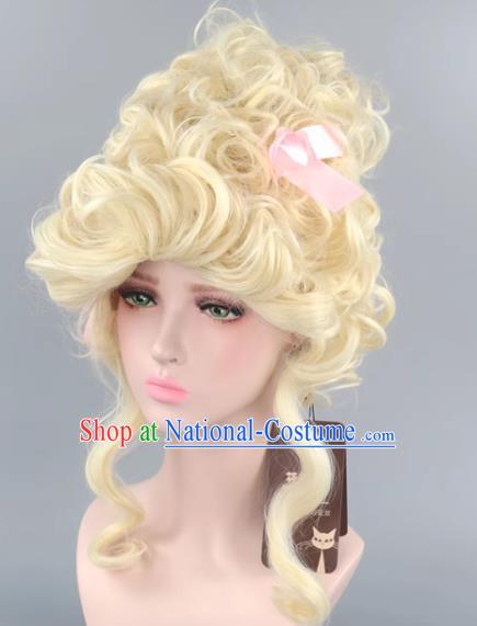 Milk Platinum French Aristocratic Queen Queen Queen Marietta Palace Wig