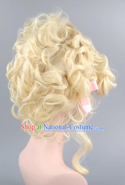 Milk Platinum French Aristocratic Queen Queen Queen Marietta Palace Wig