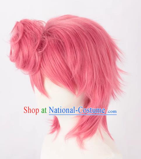 JOJO Bizarre Adventure Golden Wind Rose Pink Trish Una Cosplay Wig