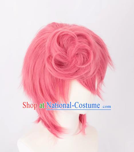 JOJO Bizarre Adventure Golden Wind Rose Pink Trish Una Cosplay Wig