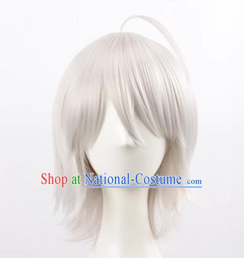 Fate Grand Orde Fgo Joan Of Arc Short Hair Silver White Cos Wig