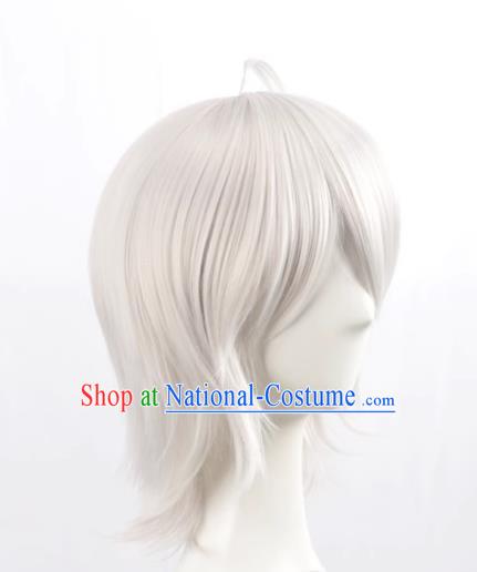 Fate Grand Orde Fgo Joan Of Arc Short Hair Silver White Cos Wig