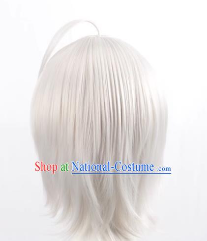 Fate Grand Orde Fgo Joan Of Arc Short Hair Silver White Cos Wig