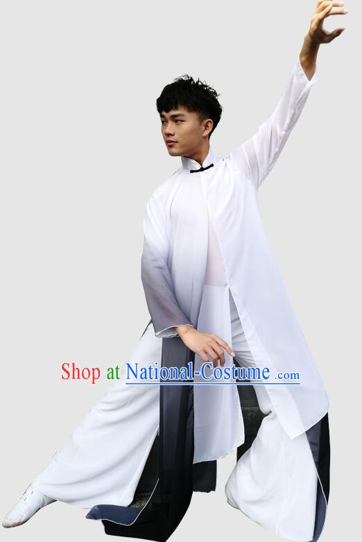 China Liang Zhu Male Dance Black Outfit Classical Dance Costume Scholar Performance Clothing