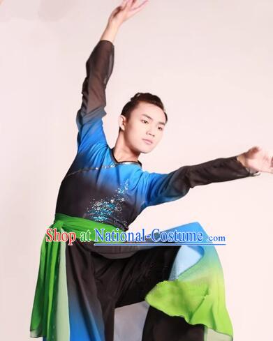 China Classical Dance Ink Painting Costume Stage Performance Clothing Han Tang Dance Outfit