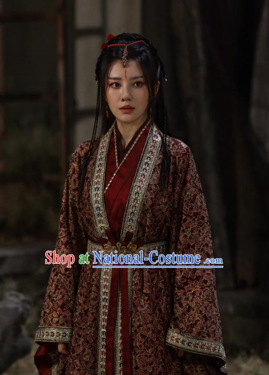 Mysterious Lotus Casebook China TV Series Swordswoman Jiao Liqiao Replica Clothing Ancient Saintess Costumes