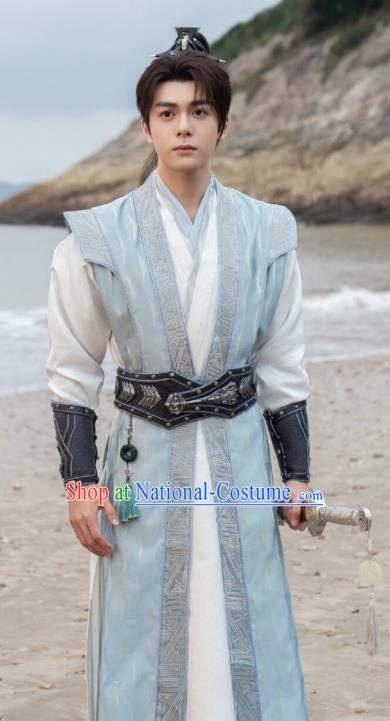 Ancient China Young Childe Costumes TV Series Mysterious Lotus Casebook Swordsman Fang Duobing Clothing