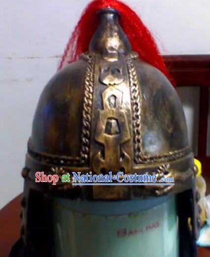 Handmade Cosplay Officer Hat China Song Dynasty Warrior Headwear Ancient General Helmet