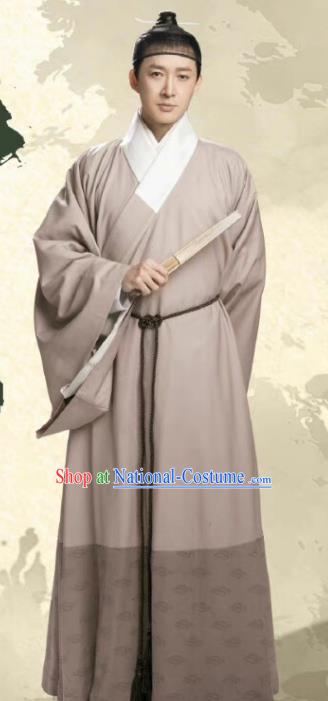 China Ancient Scholar Costumes Traditional Ming Dynasty Hanfu Under The Microscope Lawyer Cheng Renqing Clothing