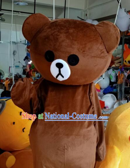 Mascot Bear Uniform Customized Walking Animal Bear Mascot Costume Handmade Cosplay Costume