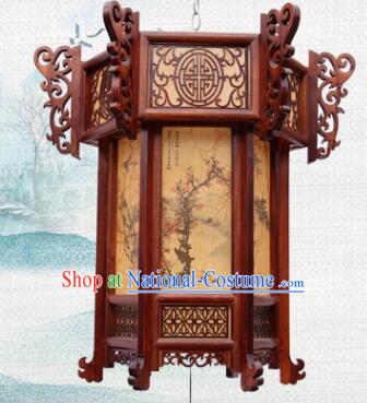 Handmade Wood Lamp China Classical Palace Lantern New Year Lantern