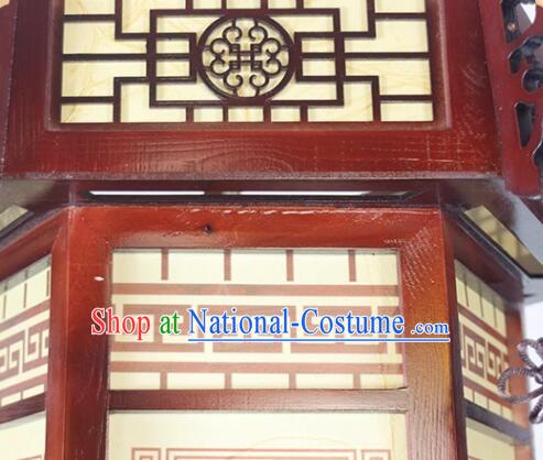 Handmade Wood Lamp China Classical Palace Lantern New Year Lantern