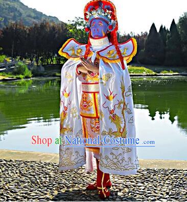 China Bian Lian Mask Changing Costumes Mask Change White Outfit Complete Set