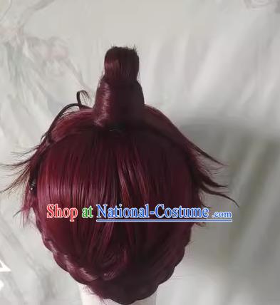 Wig Front Hand Hook Lace Code Name Sun Quanyuan COSPLAY Red Style