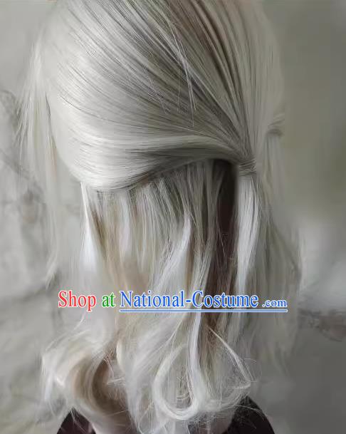 Wig Front Lace Hand Hook Wolf Tail Cos Customized Headgear