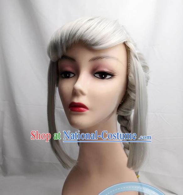 Silver Gray Apex Cos Hero Loba Anime COS Wig