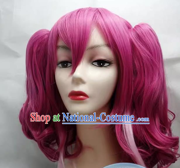 Yu Gi Oh ARC V COS Hiiragi Yuzu COSPLAY Fake Hair Wig Custom Made