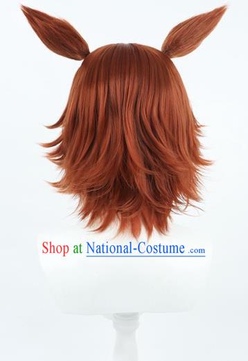 Horse Racing Girl Pretty Derby Qingzhu Memories Black Iron Dazhi Cos Wig