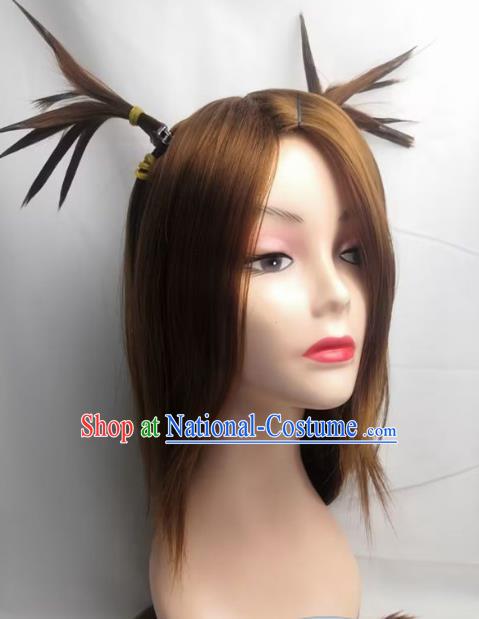 Boruto Akimichi Chocho Pigtail Cosplay Wig