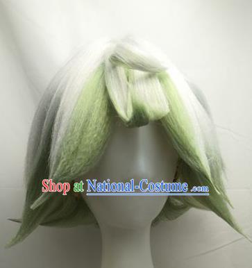 Cosplay Wig Set Plushka COS From The Abyss Two Color Highlight Dyed Short Custom Fake Hair