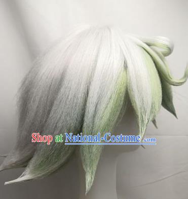 Cosplay Wig Set Plushka COS From The Abyss Two Color Highlight Dyed Short Custom Fake Hair