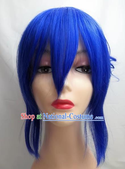 COSPLAY Wig Gemini Princess COS Lianyin Blue Roman Curly Wig Custom Made