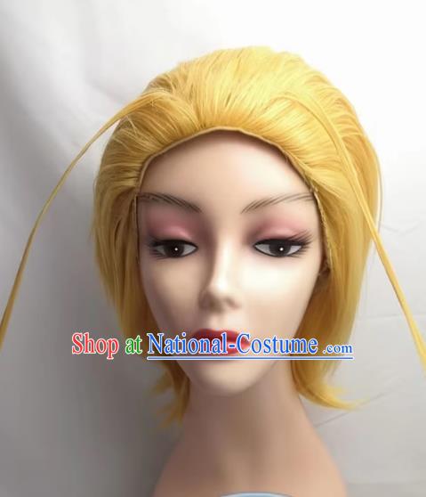 COSPLAY Kingdom Hearts Cos Laxian Hairy Cockroach Mustache Short Wig