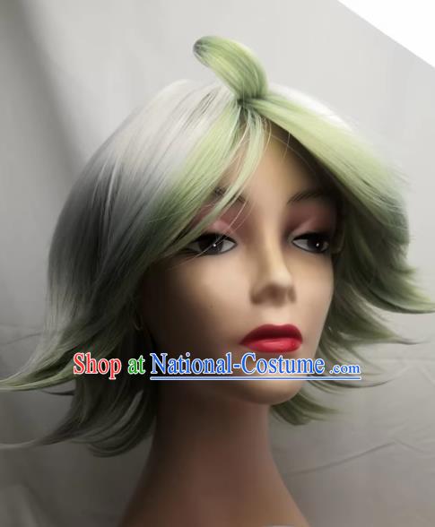 Plushuka COS Comes From The Abyss Two Color Highlight Turned Up Short Cosplay Wig