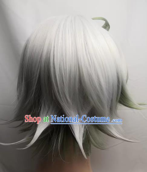 Plushuka COS Comes From The Abyss Two Color Highlight Turned Up Short Cosplay Wig